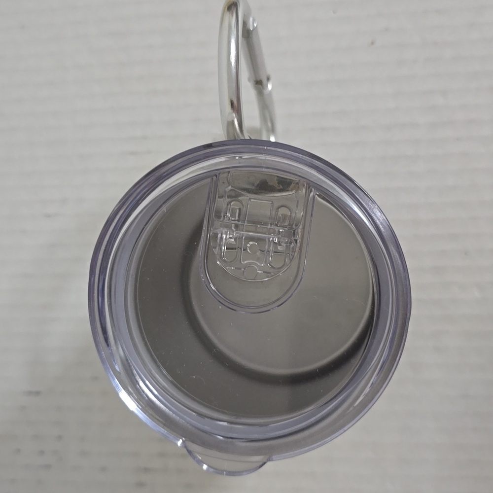 NEW Ozark Trail Silver Mug with Blue Logo and Carabiner Handle - Picture 10 of 16